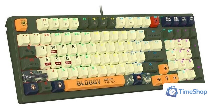 Клавиатура A4Tech Bloody S98 Aviator (Bloody BLMS Red) - Изображение №2 — Интернет-магазин Time-Shop