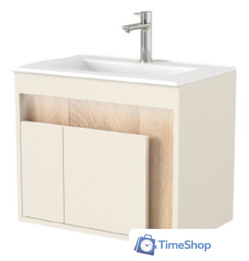  Дабер Тумба под умывальник 016 WeltWasser Deilbach 7517-60 Т16.6W.0.18 (бежевый/дуб бардолино) - Изображение №1 — Интернет-магазин Time-Shop