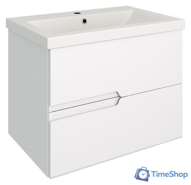  Runo Тумба с умывальником Стокгольм 70 + Como 70 (подвесная) - Изображение №2 — Интернет-магазин Time-Shop