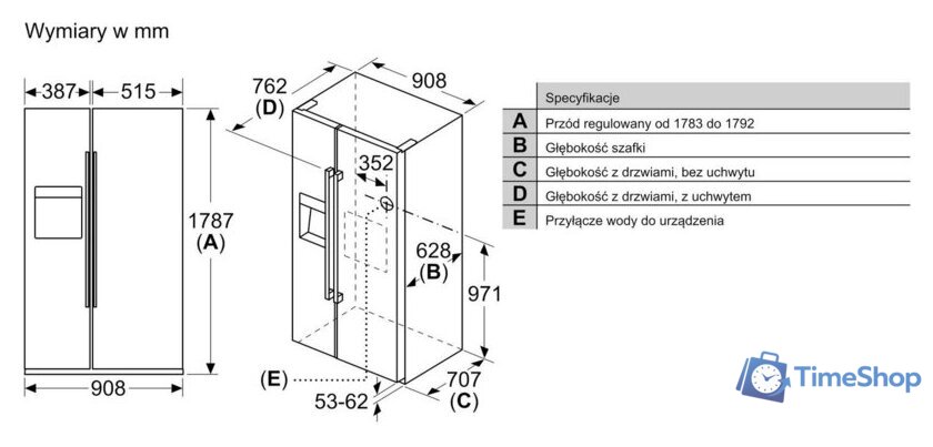 Холодильник side by side Bosch Serie 6 KAD93ABEP - Изображение №9 — Интернет-магазин Time-Shop