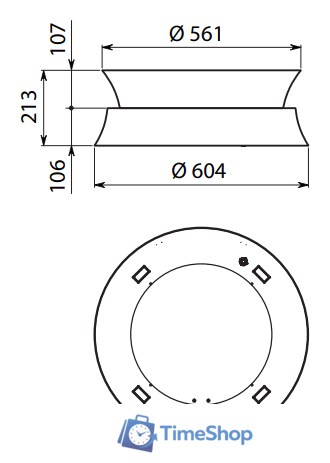 Кухонная вытяжка Falmec Dama Circle-Tech Island 60 600 м3/ч (медь) - Изображение №4 — Интернет-магазин Time-Shop