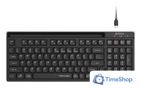 Клавиатура A4Tech Fstyler FBX70C (черный) - Изображение №1 — Интернет-магазин Time-Shop