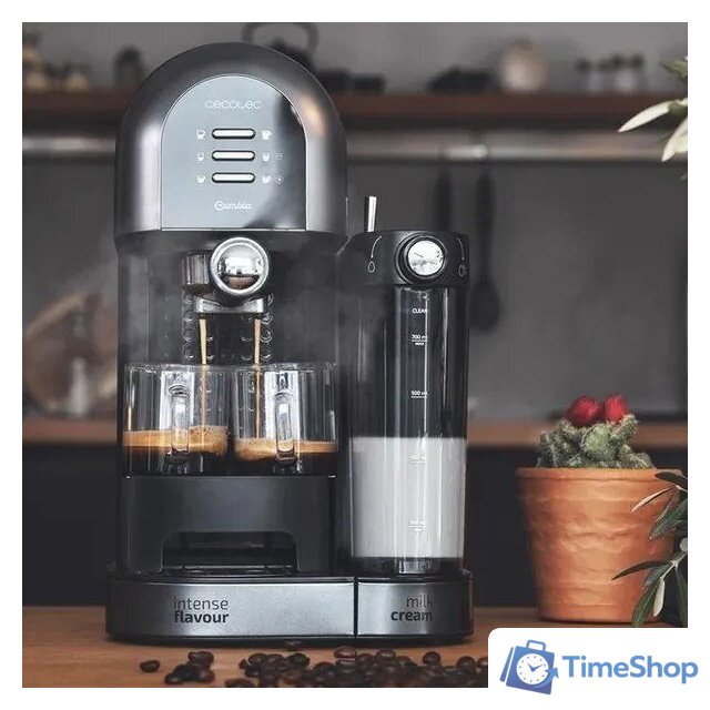 Рожковая кофеварка Cecotec Power Instant-Ccino 20 Chic Serie Nera - Изображение №4 — Интернет-магазин Time-Shop