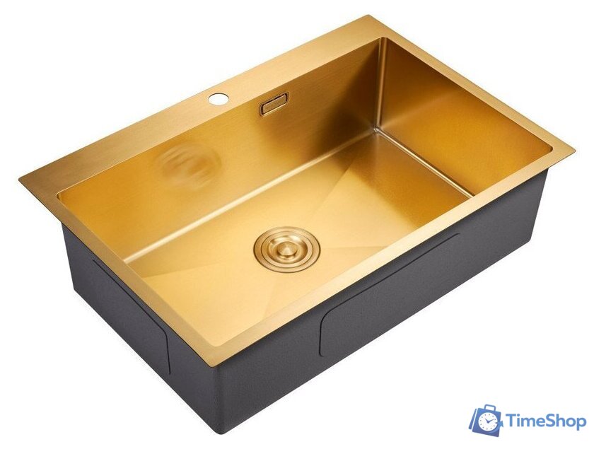Кухонная мойка Milacio Denia 750 Steel MC.77508 (золото) - Изображение №1 — Интернет-магазин Time-Shop
