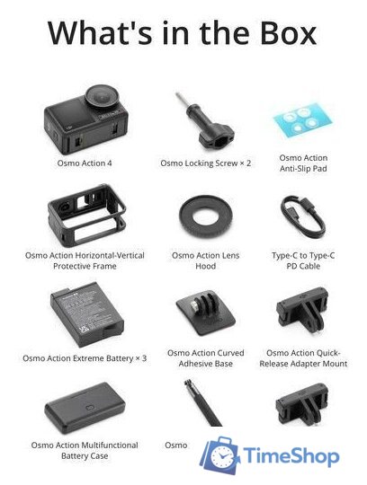 Экшен-камера DJI Osmo Action 4 Standard Combo - Изображение №9 — Интернет-магазин Time-Shop