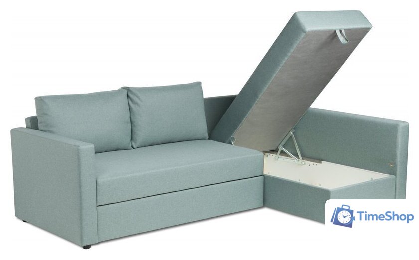 Угловой диван Mio Tesoro Тилаус длинный подлокотник (Mint/Grey) - Изображение №3 — Интернет-магазин Time-Shop