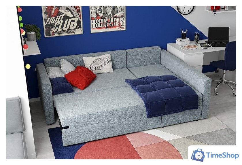 Угловой диван Mio Tesoro Тилаус длинный подлокотник (Mint/Grey) - Изображение №7 — Интернет-магазин Time-Shop