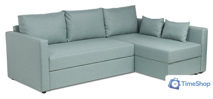 Угловой диван Mio Tesoro Тилаус длинный подлокотник (Mint/Grey) - Изображение №1 — Интернет-магазин Time-Shop