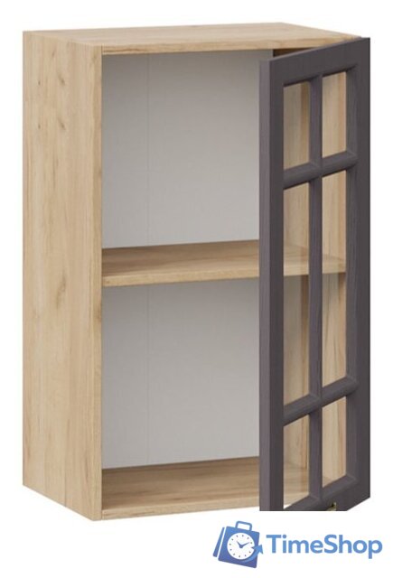 Шкаф навесной Трия Лина 1В45С (дуб крафт золотой/графит) - Изображение №2 — Интернет-магазин Time-Shop