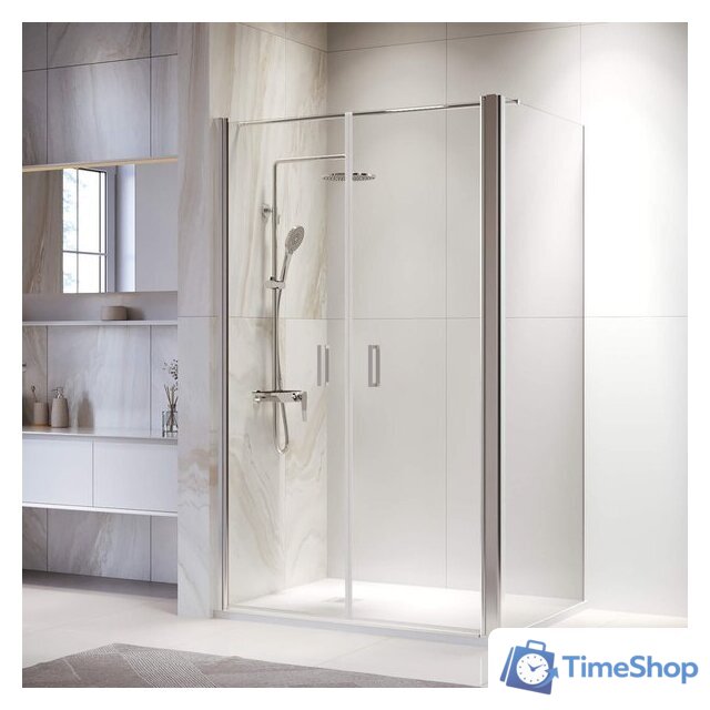Душевой уголок RGW PA-144 (PA-104+Z-050-2+O-104) 060814482-011 80x120 (хром/прозрачное стекло) - Изображение №1 — Интернет-магазин Time-Shop