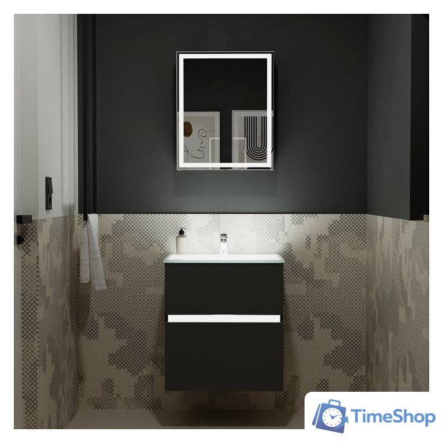  Lauter Тумба под умывальник Emma 60 (черный мат) - Изображение №7 — Интернет-магазин Time-Shop