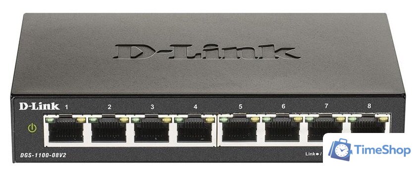 Управляемый коммутатор 2-го уровня D-Link DGS-1100-08V2/A1A - Изображение №1 — Интернет-магазин Time-Shop