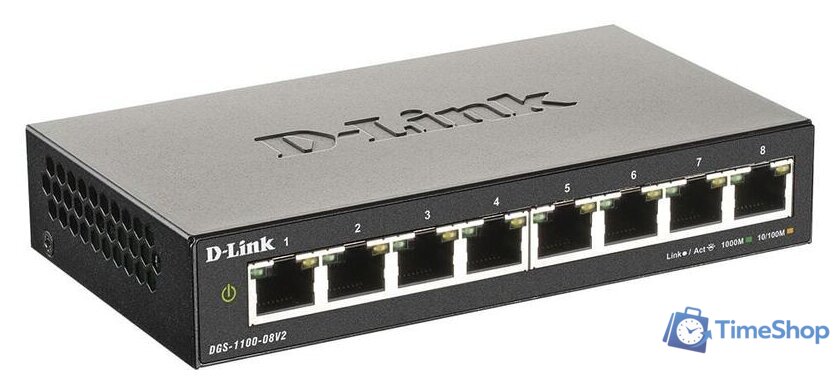 Управляемый коммутатор 2-го уровня D-Link DGS-1100-08V2/A1A - Изображение №2 — Интернет-магазин Time-Shop