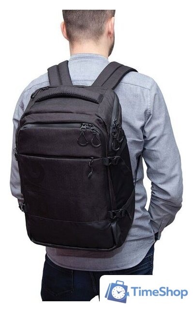 Городской рюкзак Grizzly RQ-019-21 (черный) - Изображение №9 — Интернет-магазин Time-Shop