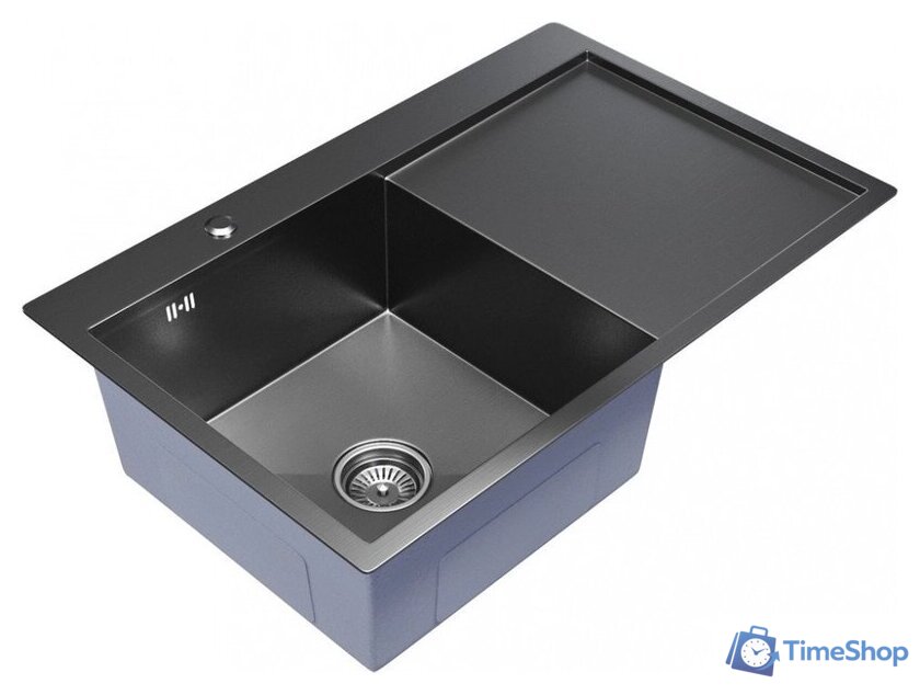 Кухонная мойка Mixline Pro 552922 (черный графит, с сифоном) - Изображение №2 — Интернет-магазин Time-Shop