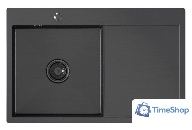 Кухонная мойка Mixline Pro 552922 (черный графит, с сифоном) - Изображение №1 — Интернет-магазин Time-Shop