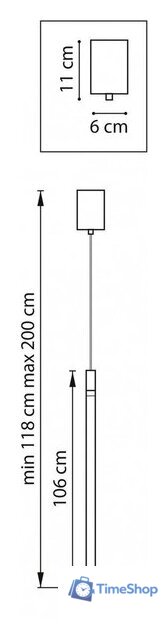 Подвесная люстра Lightstar Tubo 748443 - Изображение №7 — Интернет-магазин Time-Shop