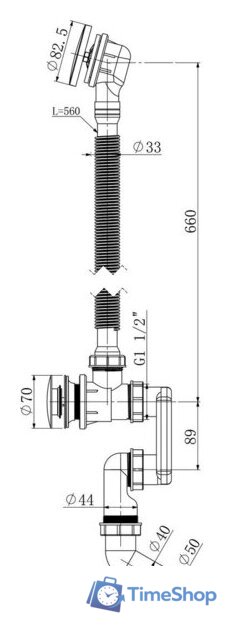 Ванна Lauter Estelle 130 21206030 (с каркасом и сифоном 21Y31010 хром) - Изображение №34 — Интернет-магазин Time-Shop