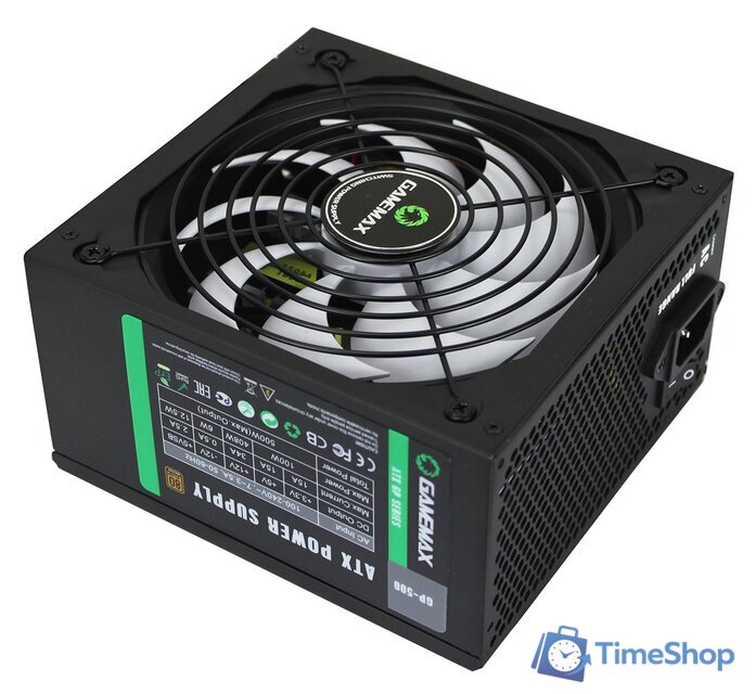 Блок питания GameMax GP-500 (черный) - Изображение №1 — Интернет-магазин Time-Shop
