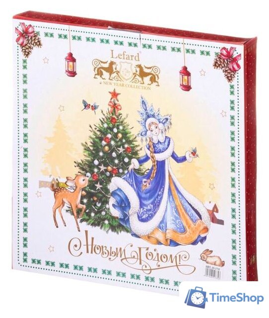 Блюдо Lefard Дед Мороз и Снегурочка 85-1735 - Изображение №3 — Интернет-магазин Time-Shop
