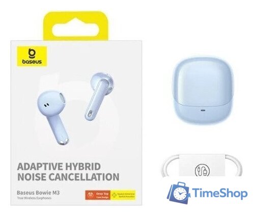 Наушники Baseus Bowie M3 (голубой) - Изображение №8 — Интернет-магазин Time-Shop