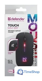 Мышь Defender Touch MM-997 (черный) - Изображение №4 — Интернет-магазин Time-Shop