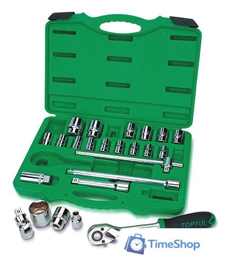 Набор трещотка с головками Toptul GCAI2408 24 предмета - Изображение №1 — Интернет-магазин Time-Shop