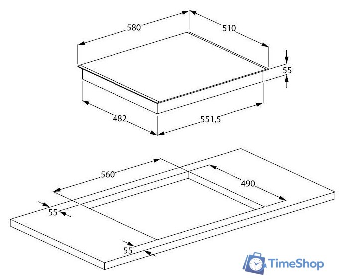 Варочная панель BEKO HII 64401 MT - Изображение №5 — Интернет-магазин Time-Shop