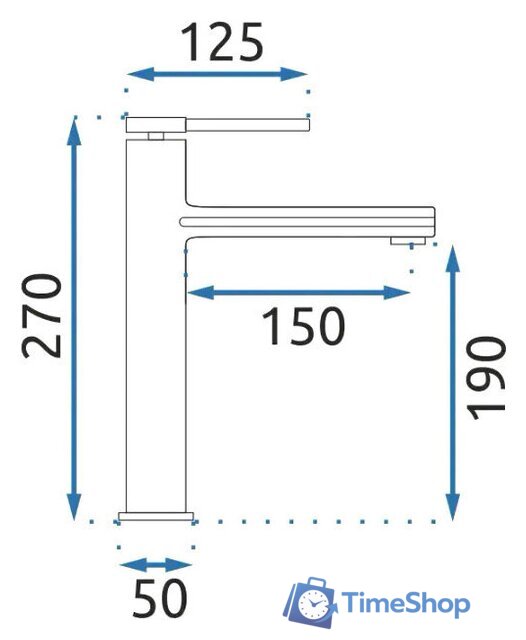 Смеситель Rea Oval B6510 (хром) - Изображение №4 — Интернет-магазин Time-Shop