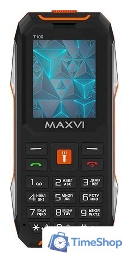 Кнопочный телефон Maxvi T100 (оранжевый) - Изображение №11 — Интернет-магазин Time-Shop