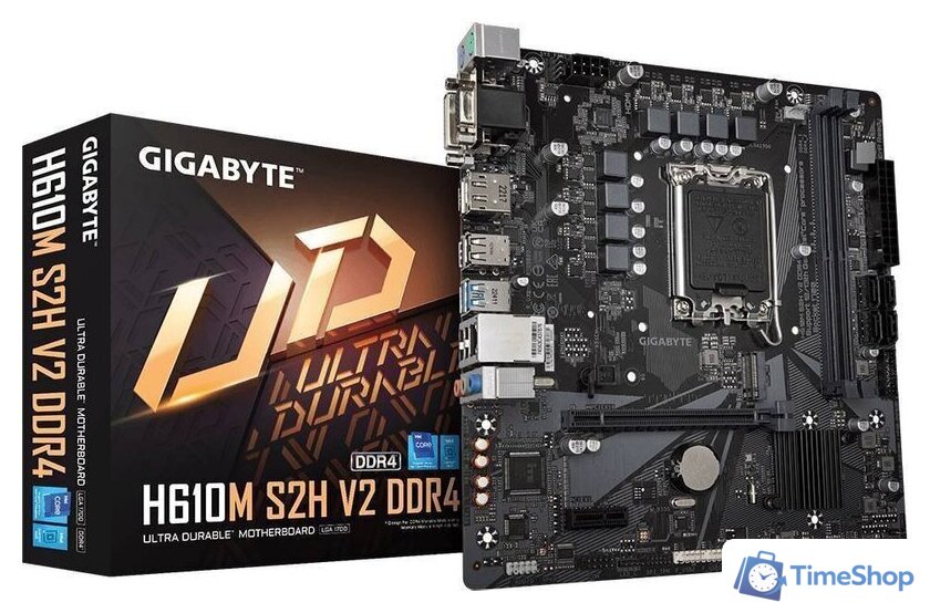 Материнская плата Gigabyte H610M S2H V2 DDR4 (rev. 1.0) - Изображение №6 — Интернет-магазин Time-Shop