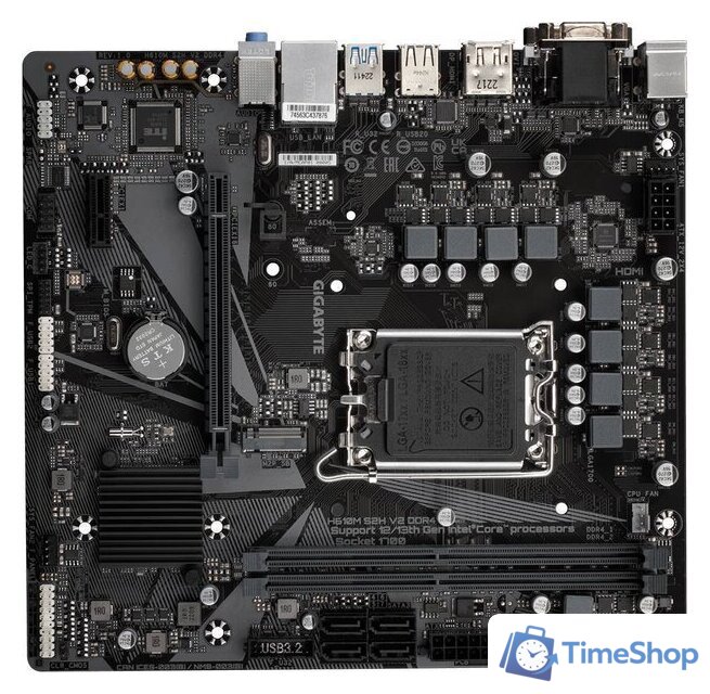 Материнская плата Gigabyte H610M S2H V2 DDR4 (rev. 1.0) - Изображение №4 — Интернет-магазин Time-Shop
