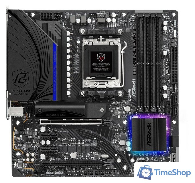 Материнская плата ASRock B650M PG Riptide - Изображение №1 — Интернет-магазин Time-Shop