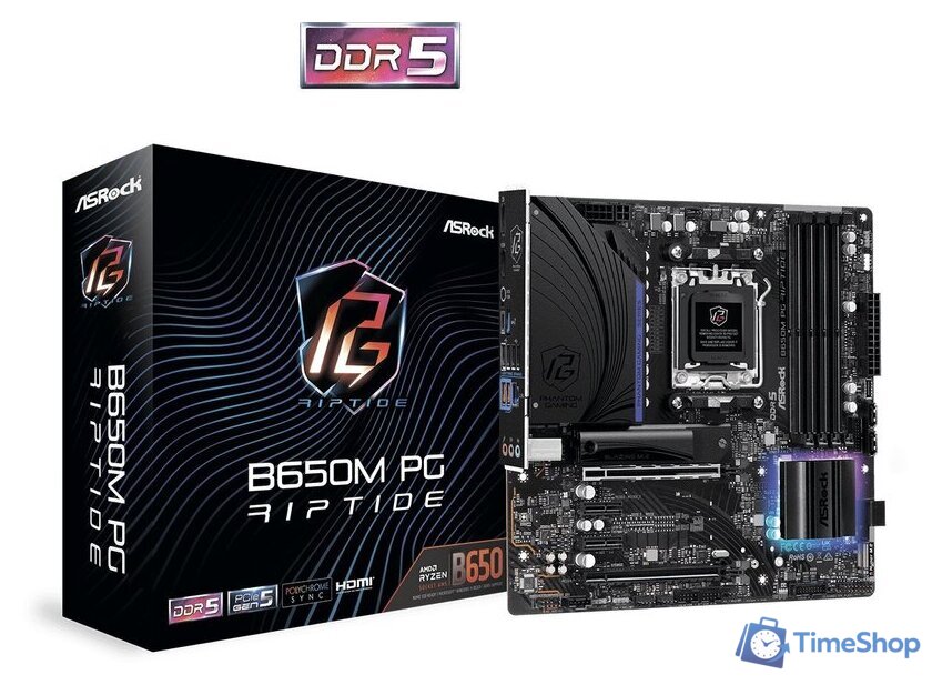 Материнская плата ASRock B650M PG Riptide - Изображение №3 — Интернет-магазин Time-Shop