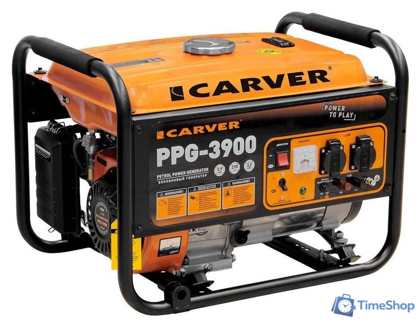 Бензиновый генератор Carver PPG-3900 - Изображение №1 — Интернет-магазин Time-Shop