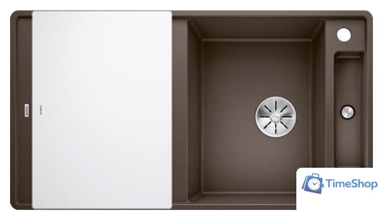 Кухонная мойка Blanco Axia III 5 S-F 523236 (кофе, стеклянная доска) - Изображение №1 — Интернет-магазин Time-Shop
