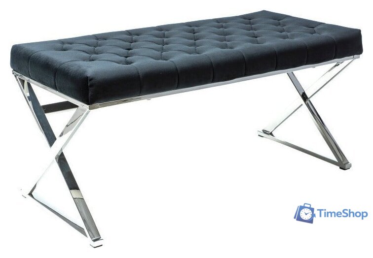 Пуфик Signal Onyx (черный/хром) - Изображение №1 — Интернет-магазин Time-Shop