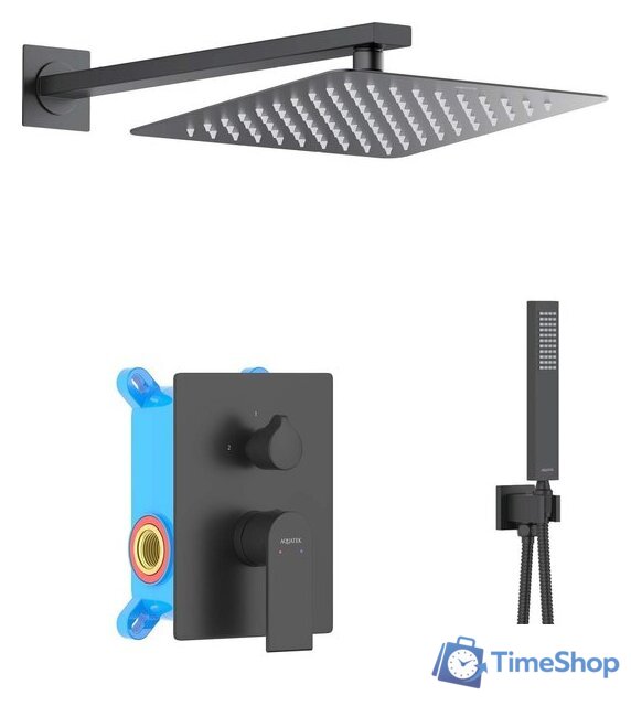 Душевая система  Aquatek Лира AQ1472MB (черный матовый) - Изображение №2 — Интернет-магазин Time-Shop