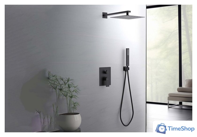 Душевая система  Aquatek Лира AQ1472MB (черный матовый) - Изображение №4 — Интернет-магазин Time-Shop