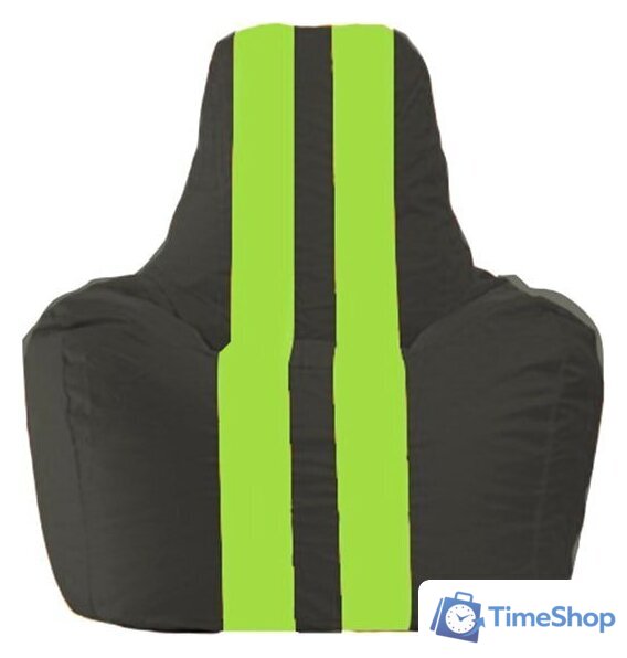 Кресло-мешок Flagman Спортинг С1.1-466 (чёрный/салатовый) - Изображение №1 — Интернет-магазин Time-Shop