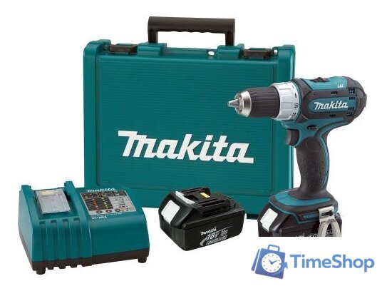 Дрель-шуруповерт Makita DDF453RFE (с 2-мя АКБ, кейс) - Изображение №2 — Интернет-магазин Time-Shop