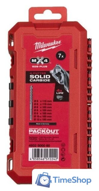 Набор буров Milwaukee 4932500060 - Изображение №2 — Интернет-магазин Time-Shop