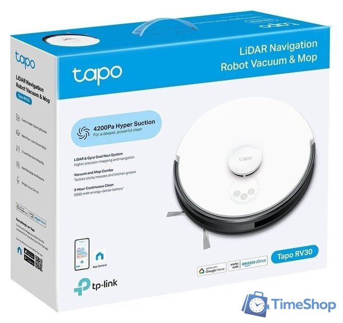 Робот-пылесос TP-Link Tapo RV30 - Изображение №4 — Интернет-магазин Time-Shop