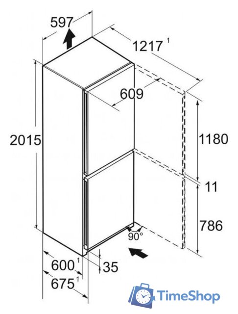 Холодильник Liebherr CBNc 5723 Plus BioFresh NoFrost 5723-22001 - Изображение №9 — Интернет-магазин Time-Shop