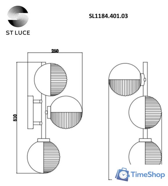Бра ST Luce Todo SL1184.401.03 - Изображение №6 — Интернет-магазин Time-Shop
