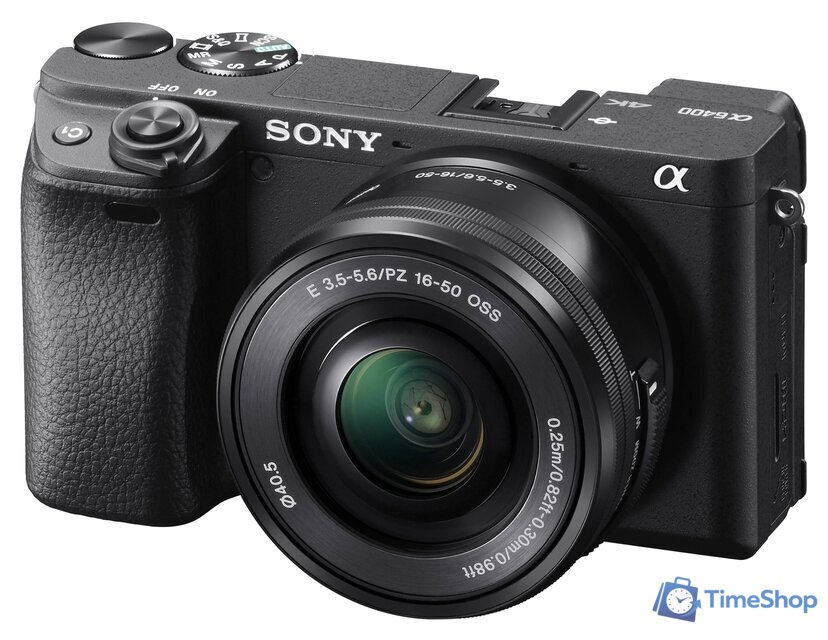 Беззеркальный фотоаппарат Sony Alpha a6400 Kit 16-50mm (черный) - Изображение №3 — Интернет-магазин Time-Shop