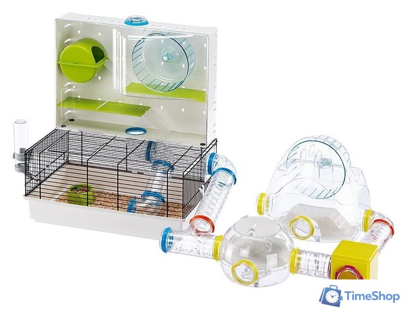 Клетка Ferplast Olimpia (белый/салатовый) 57922599 - Изображение №5 — Интернет-магазин Time-Shop