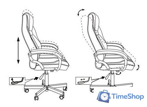 Игровое (геймерское) кресло Zombie Viking 6 Knight Fabric (серый/черный) - Изображение №11 — Интернет-магазин Time-Shop