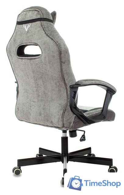 Игровое (геймерское) кресло Zombie Viking 6 Knight Fabric (серый/черный) - Изображение №4 — Интернет-магазин Time-Shop