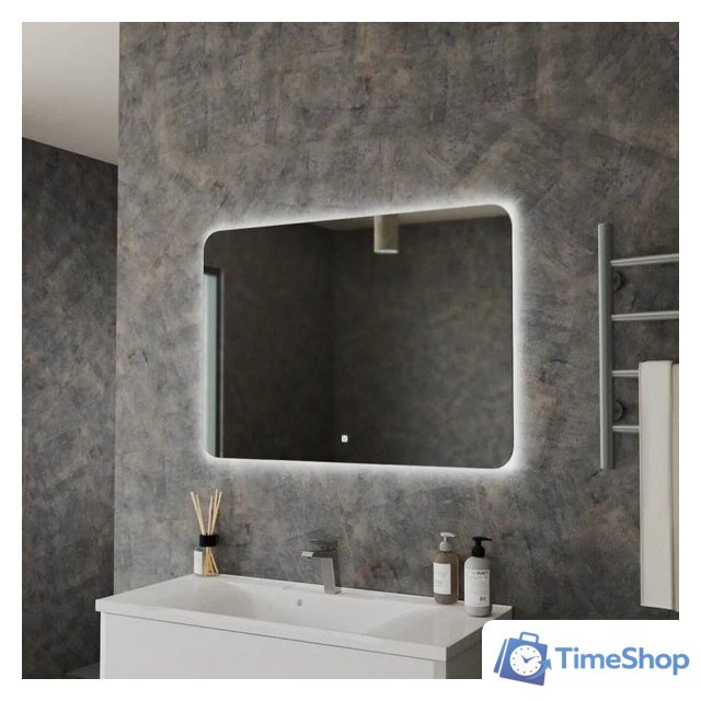  Teymi Зеркало Solli Oreol 100x70 T20228S (подсветка, сенсор) - Изображение №2 — Интернет-магазин Time-Shop